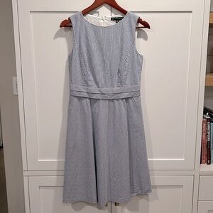 Brooks Brothers 346 Striped Sleeveless Fully Lined Summer Sundress Dress Size 4